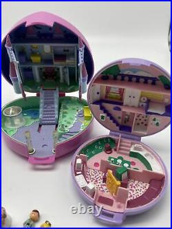 Vtg Lot Polly Pockets Compact People Animals Swan Bluebird Mixed