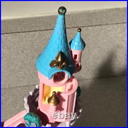 Vtg Lot of 8 figures Polly Pocket Bluebird Cinderella Enchanted +2 Castles