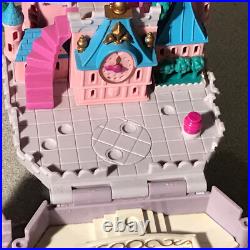 Vtg Lot of 8 figures Polly Pocket Bluebird Cinderella Enchanted +2 Castles
