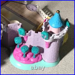 Vtg Lot of 8 figures Polly Pocket Bluebird Cinderella Enchanted +2 Castles