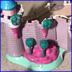 Vtg Lot of 8 figures Polly Pocket Bluebird Cinderella Enchanted +2 Castles