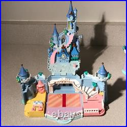 Vtg Lot of 8 figures Polly Pocket Bluebird Cinderella Enchanted +2 Castles