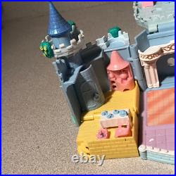 Vtg Lot of 8 figures Polly Pocket Bluebird Cinderella Enchanted +2 Castles