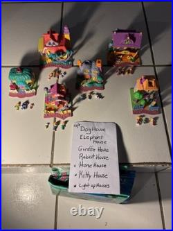 Vtg Polly Pocket 1994 All 6 Of The Animal Houses Are COMPLETE RARE