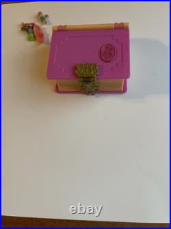 Vtg Polly Pocket 1995 Glitter Island Enchanted Storybook 100% COMPLETE Bluebird
