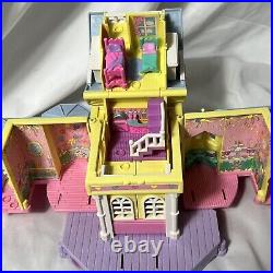Vtg Polly Pocket Bluebird CLUBHOUSE! Incomplete Pop-Up Play House w 5 Figures