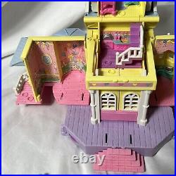 Vtg Polly Pocket Bluebird CLUBHOUSE! Incomplete Pop-Up Play House w 5 Figures