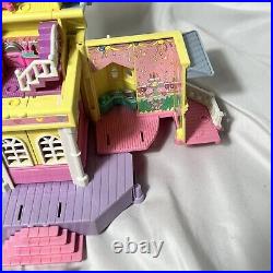 Vtg Polly Pocket Bluebird CLUBHOUSE! Incomplete Pop-Up Play House w 5 Figures
