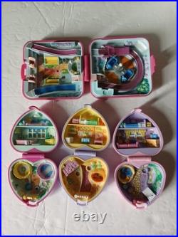 Vtg Polly Pocket Bluebird COMPACTS ONLY 4 Compacts No Dolls READ CONDITION