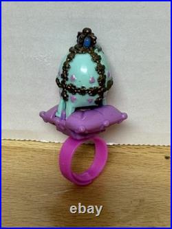 Vtg Polly Pocket Crown Surprise Ring & Forever friends Playset Bluebird 1995