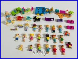 Vtg Polly Pocket Figure Lot Huge Girl Dolls Mini Compact 1990s Mighty Max Rare