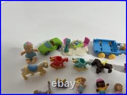 Vtg Polly Pocket Figure Lot Huge Girl Dolls Mini Compact 1990s Mighty Max Rare
