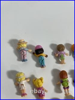 Vtg Polly Pocket Figure Lot Huge Girl Dolls Mini Compact 1990s Mighty Max Rare