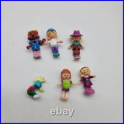 Vtg Polly Pocket Magical Movin' Pollyville Boutique Bluebird Treehouse Figures