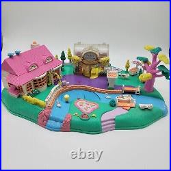 Vtg Polly Pocket Magical Movin' Pollyville Boutique Bluebird Treehouse Figures
