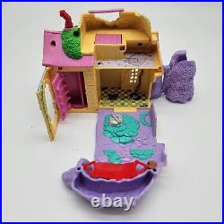 Vtg Polly Pocket Magical Movin' Pollyville Boutique Bluebird Treehouse Figures