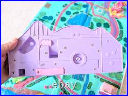 Vtg Polly Pocket Pollyville Set & Mat + Mansion Lights Up & Disney Magic Kingdom