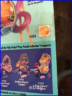 Vtg Polly Pocket Pony Sisters Compact Pony Parade Collection Mattel #14504 NIP