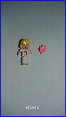 Vtg Polly Pocket Wedding Day Locket Replacement TRISTA DOLL With BOUQUET ONLY 1996