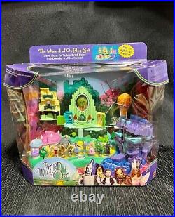 Wizard of Oz Polly Pocket Play Set Emerald City 2001 NIB NRFB Mattel Lights Up